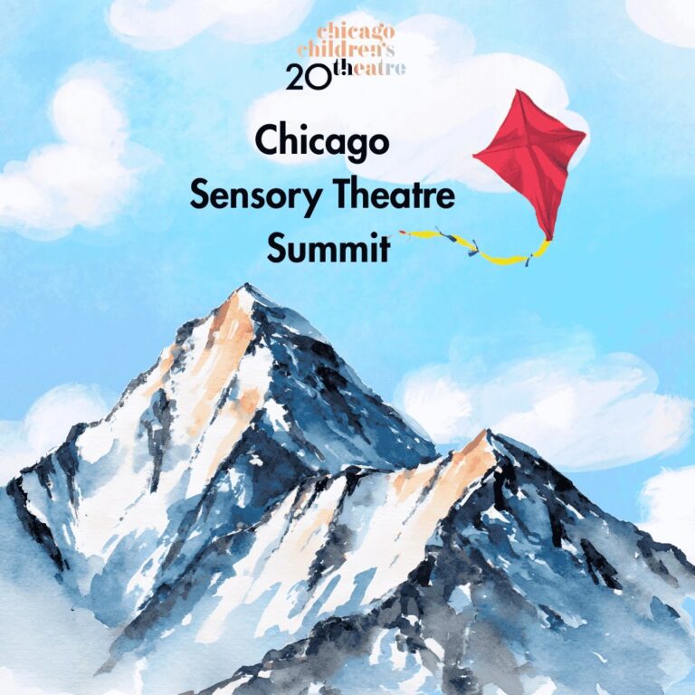 Image of a mountain summit with a red kite and 